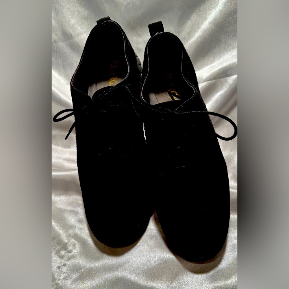 Cole Haan zerogrande black suede Oxford shoes
